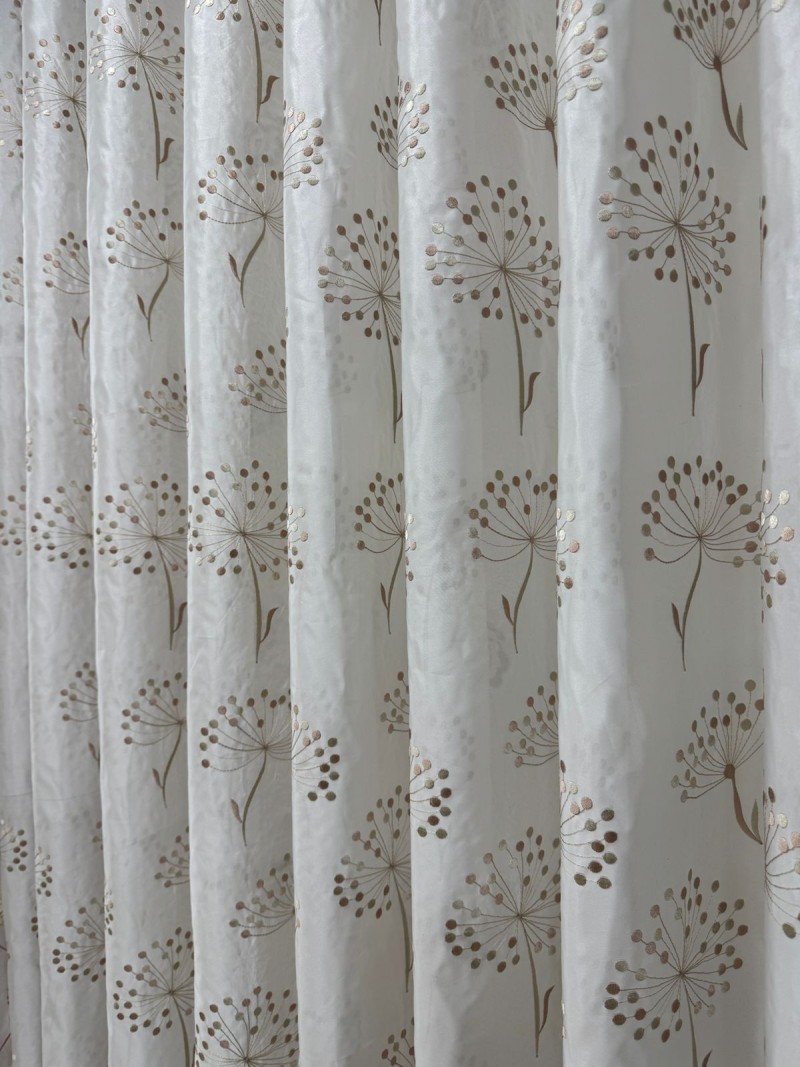 100% Premium Floral Design Curtain W-1012