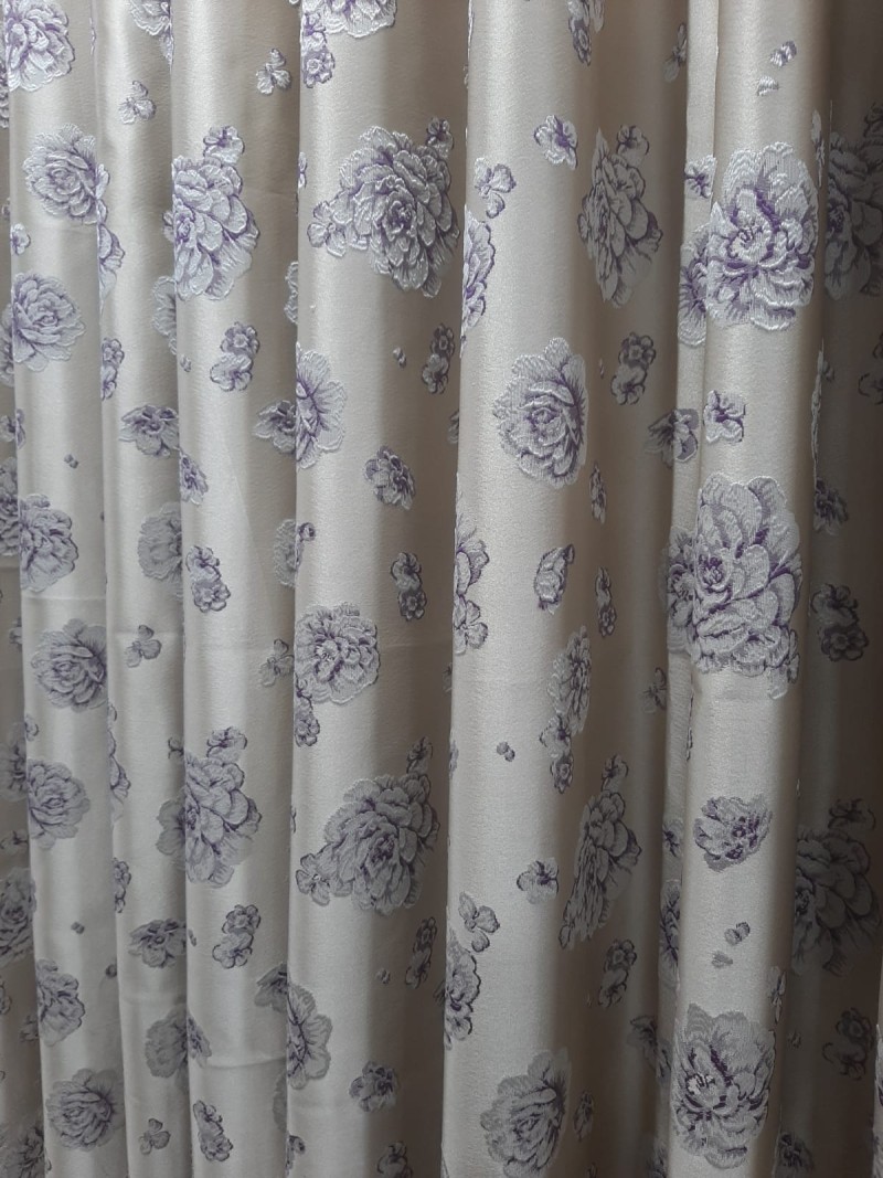 FLORAL  DESIGN CURTAIN D-2021