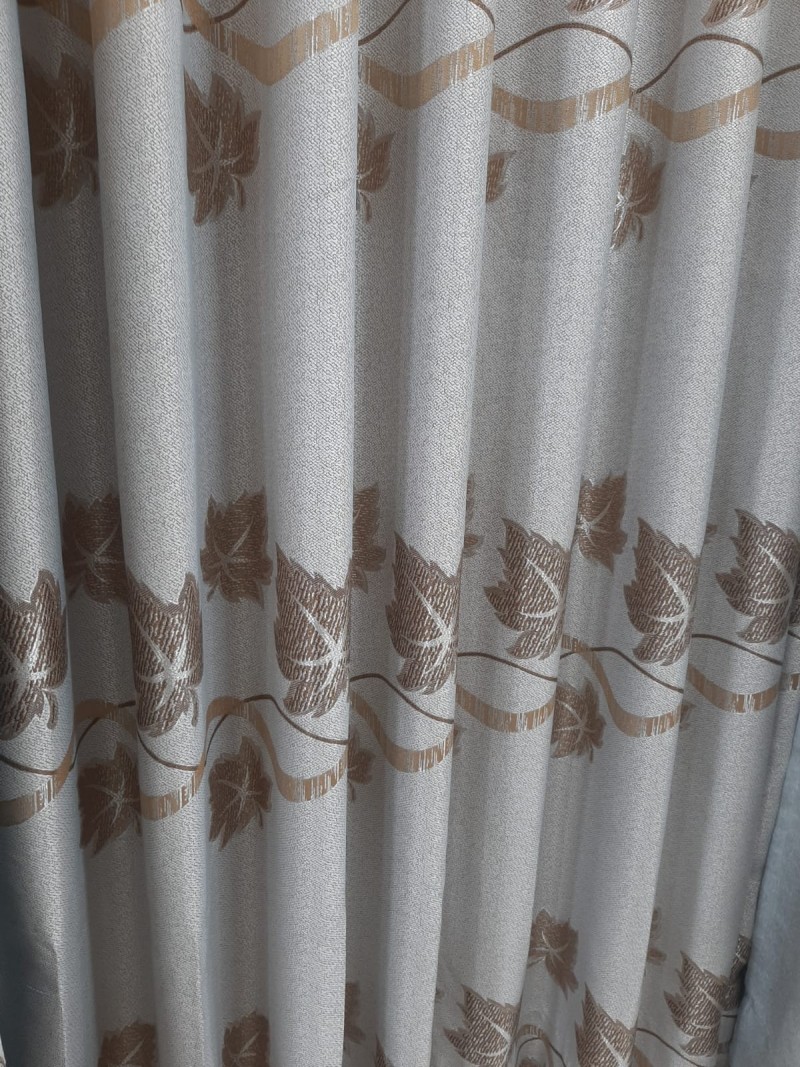 FLORAL SATEEN CURTAIN P-7001