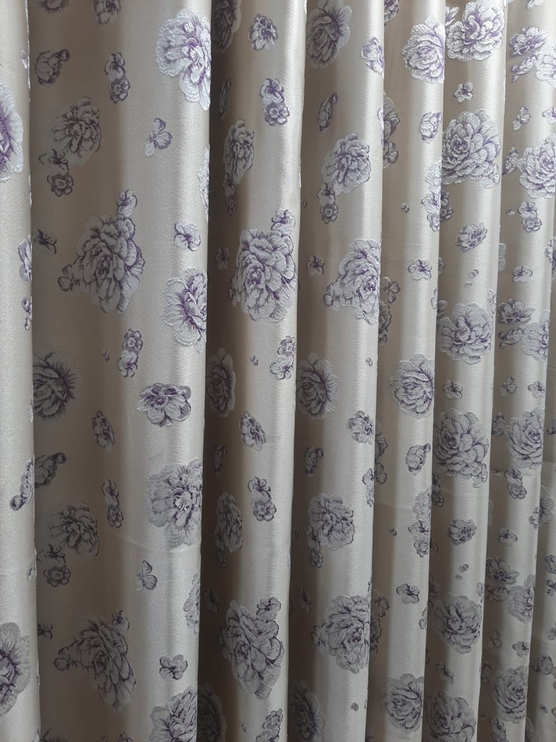 FLORAL  DESIGN CURTAIN W-1013