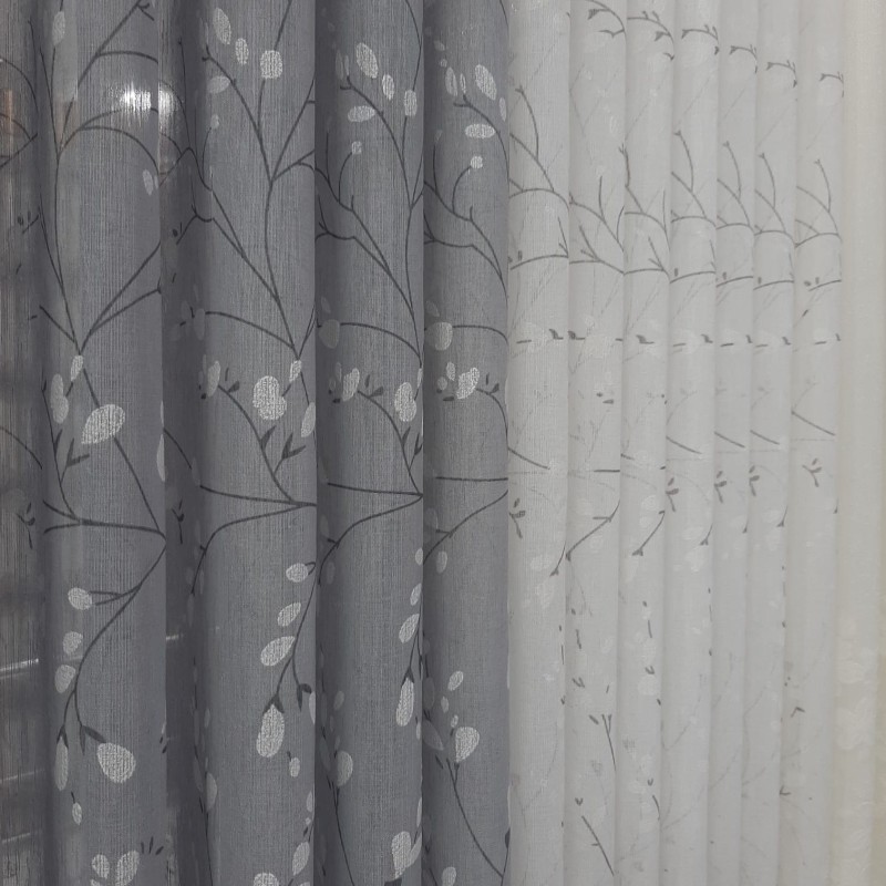 FLORAL SHEER CURTAIN ST-8002