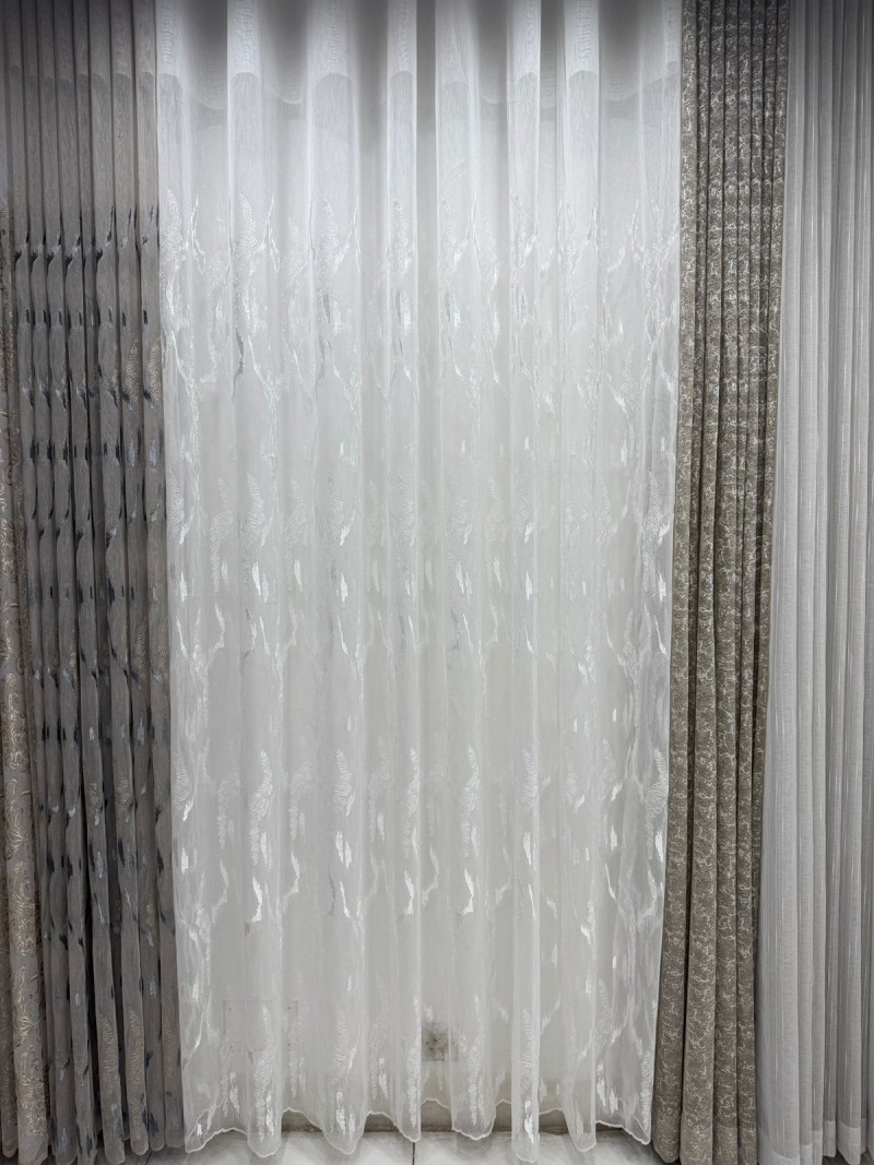 TRANSPARENT NET CURTAIN V-2021 W